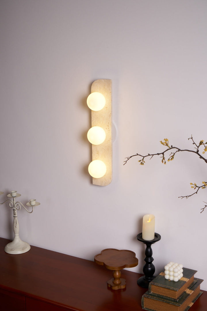 Elysian Travertine Vägglampa