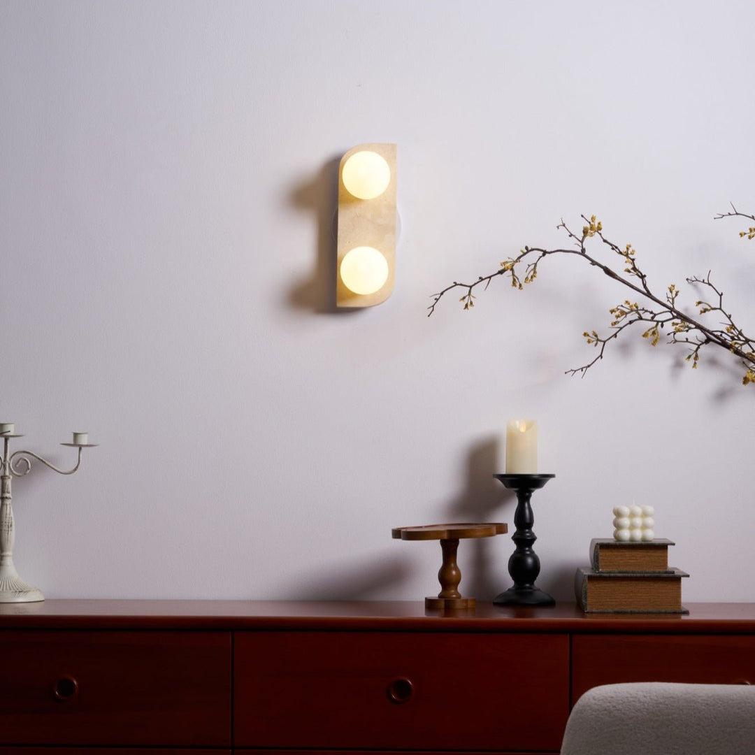 Elysian Travertine Vägglampa