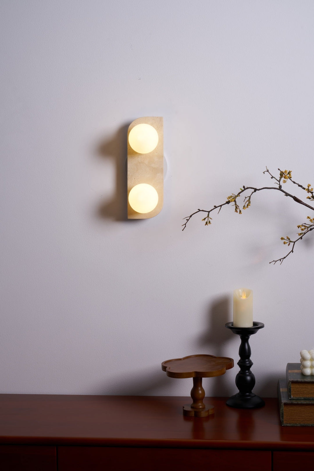 Elysian Travertine Vägglampa