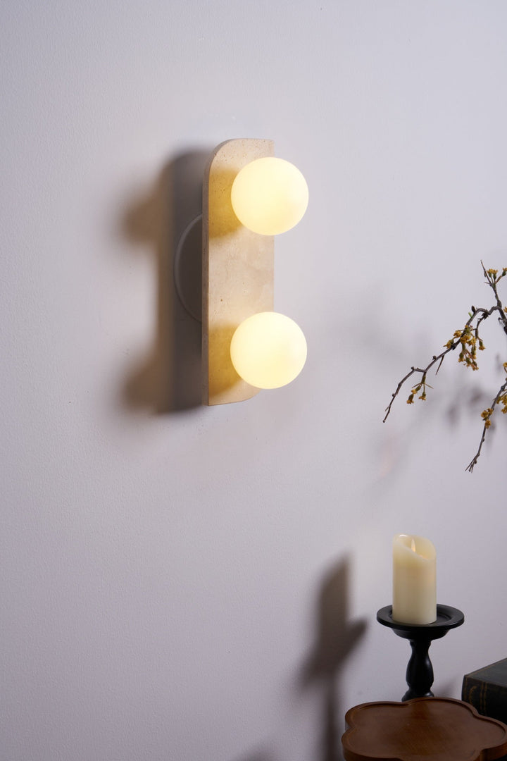 Elysian Travertine Vägglampa