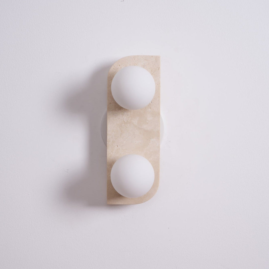 Elysian Travertine Vägglampa