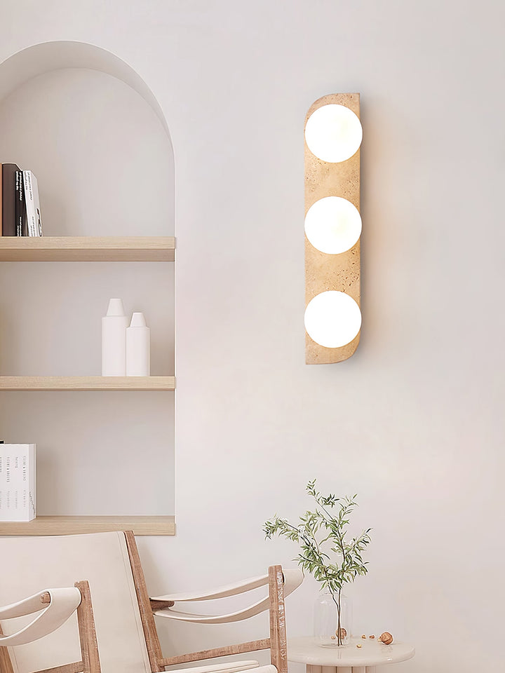 Elysian Travertine Vägglampa