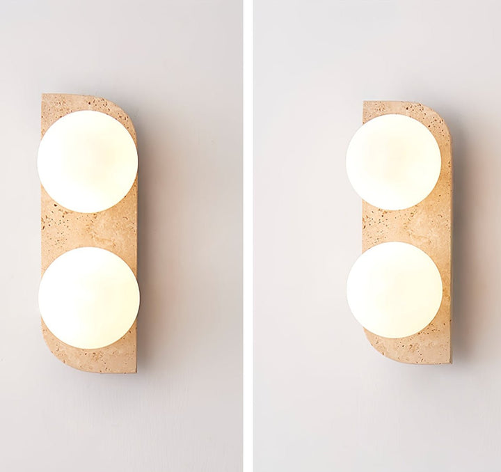 Elysian Travertine Vägglampa