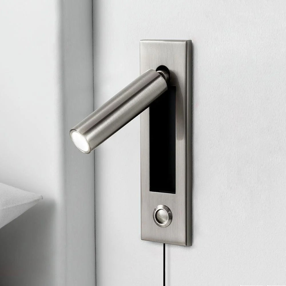 Inbyggd Sängsida Plug-in Vägglampa