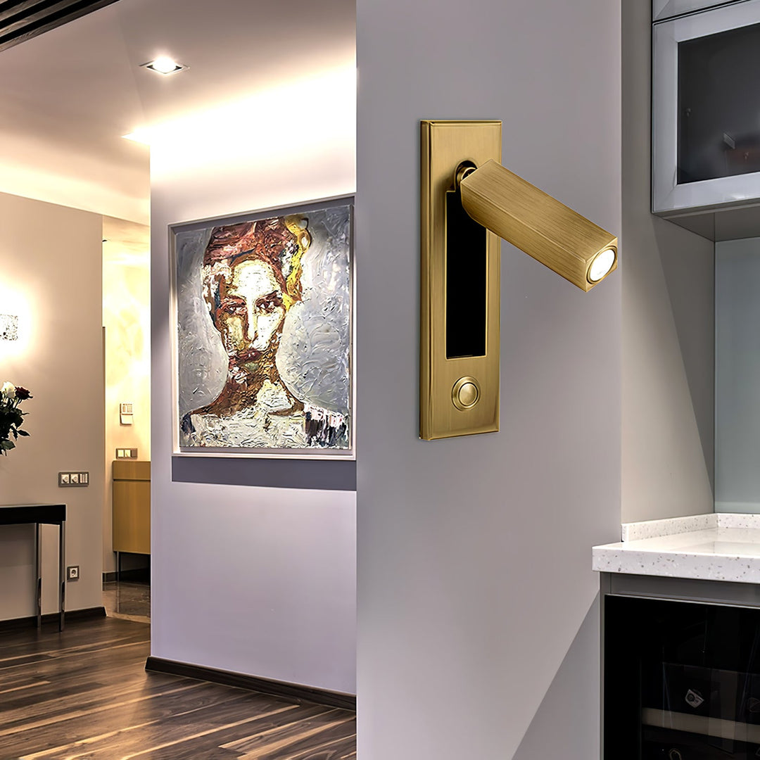 Inbyggd Sängsida Plug-in Vägglampa