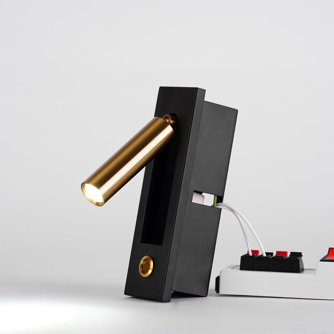 Inbyggd Sängsida Plug-in Vägglampa