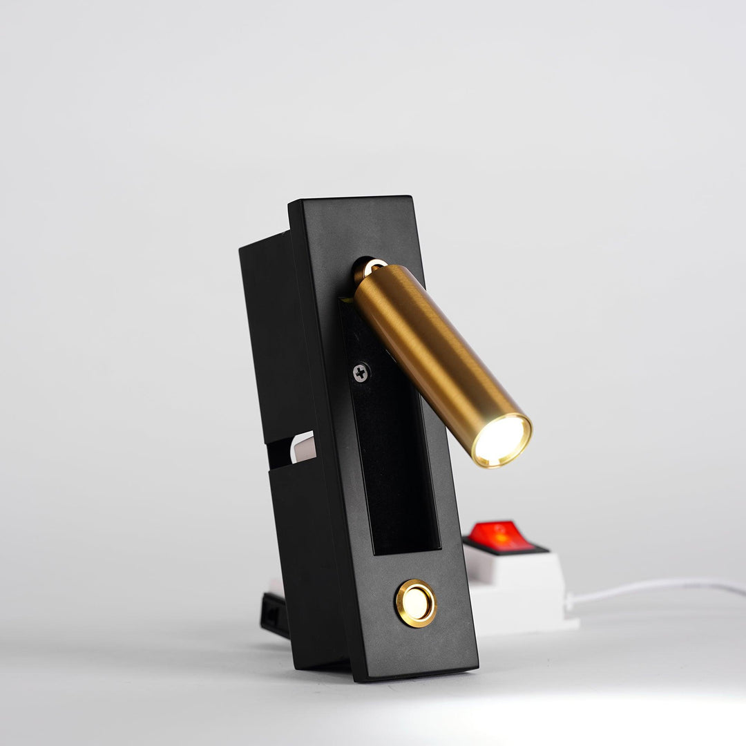 Inbyggd Sängsida Plug-in Vägglampa