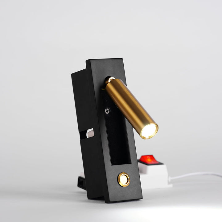 Inbyggd Sängsida Plug-in Vägglampa