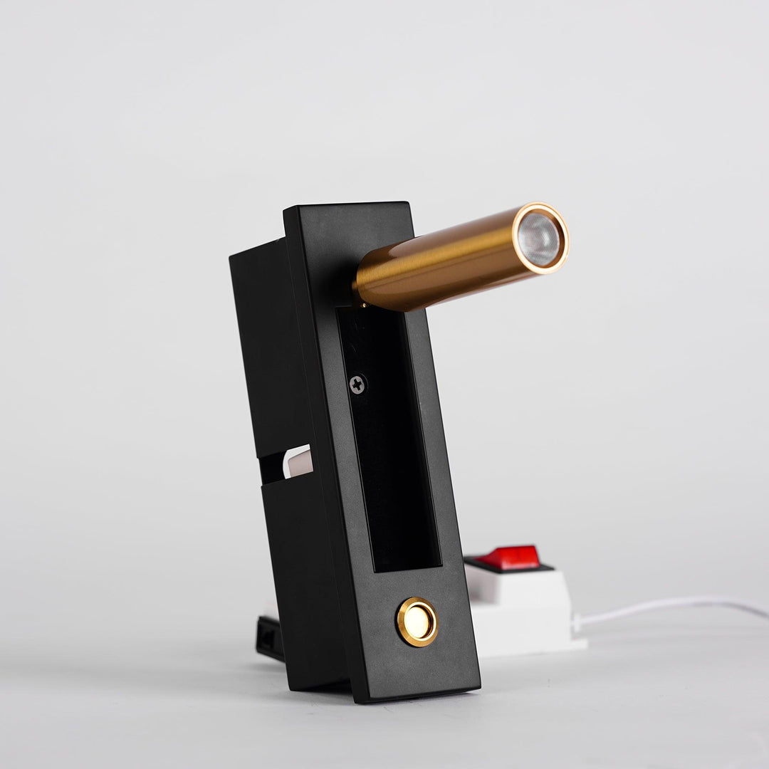 Inbyggd Sängsida Plug-in Vägglampa
