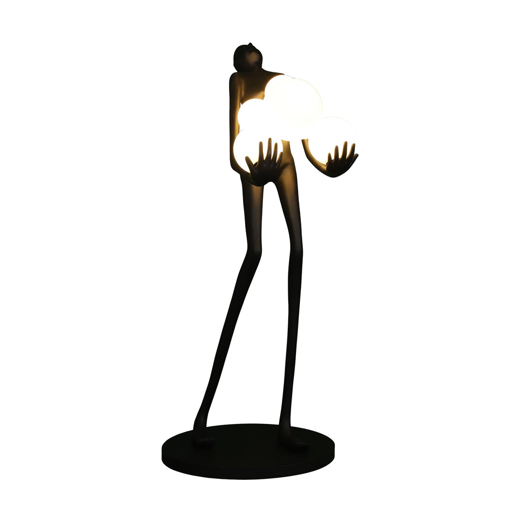 Omfamna Skulptur Golvlampa