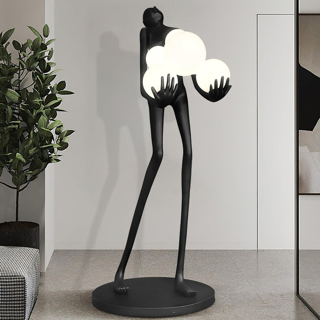 Omfamna Skulptur Golvlampa