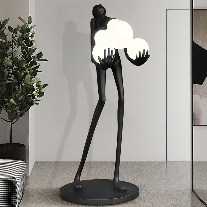 Omfamna Skulptur Golvlampa