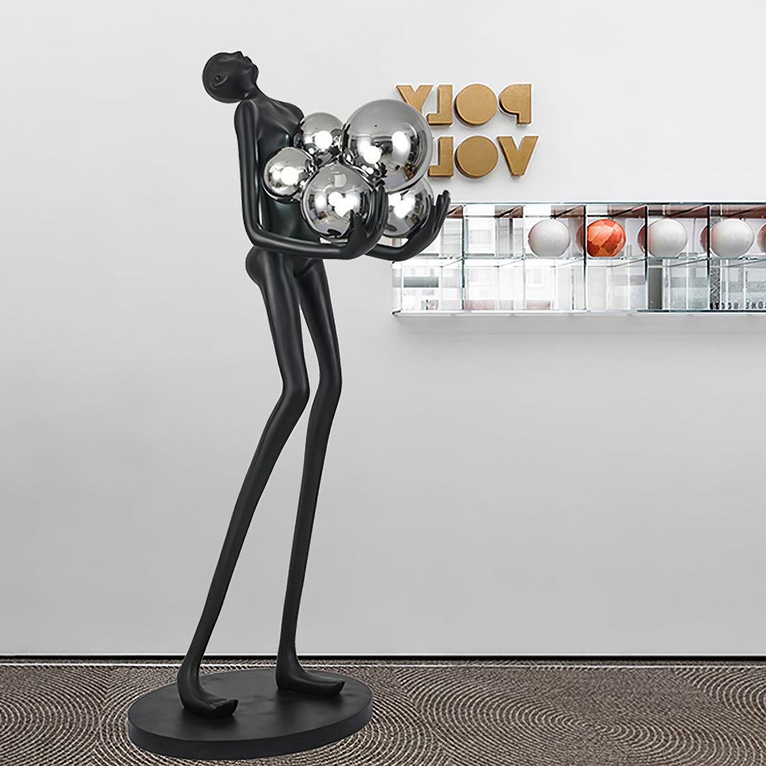 Omfamna Skulptur Golvlampa