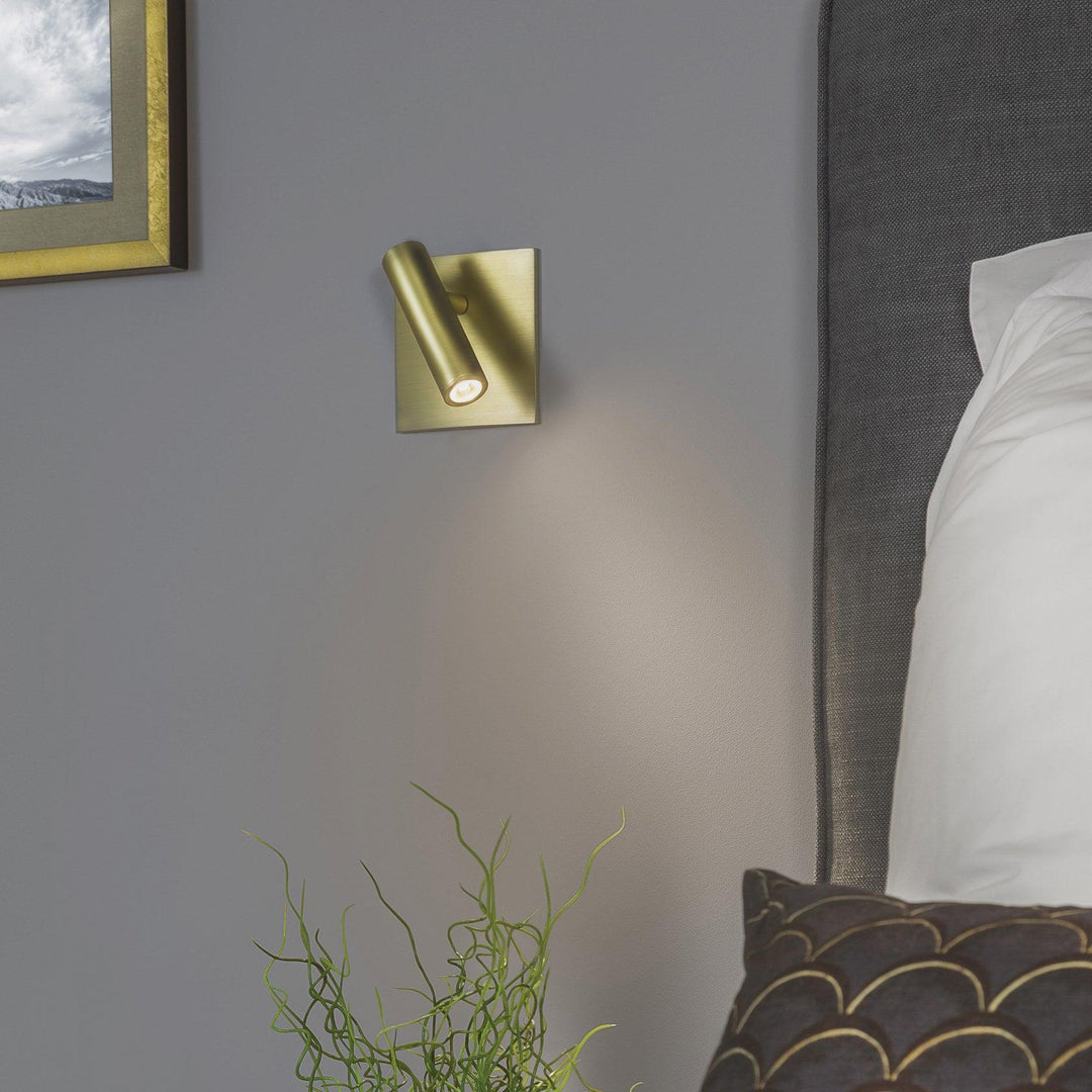 Fyrkantig Vägglampa med Strömbrytare