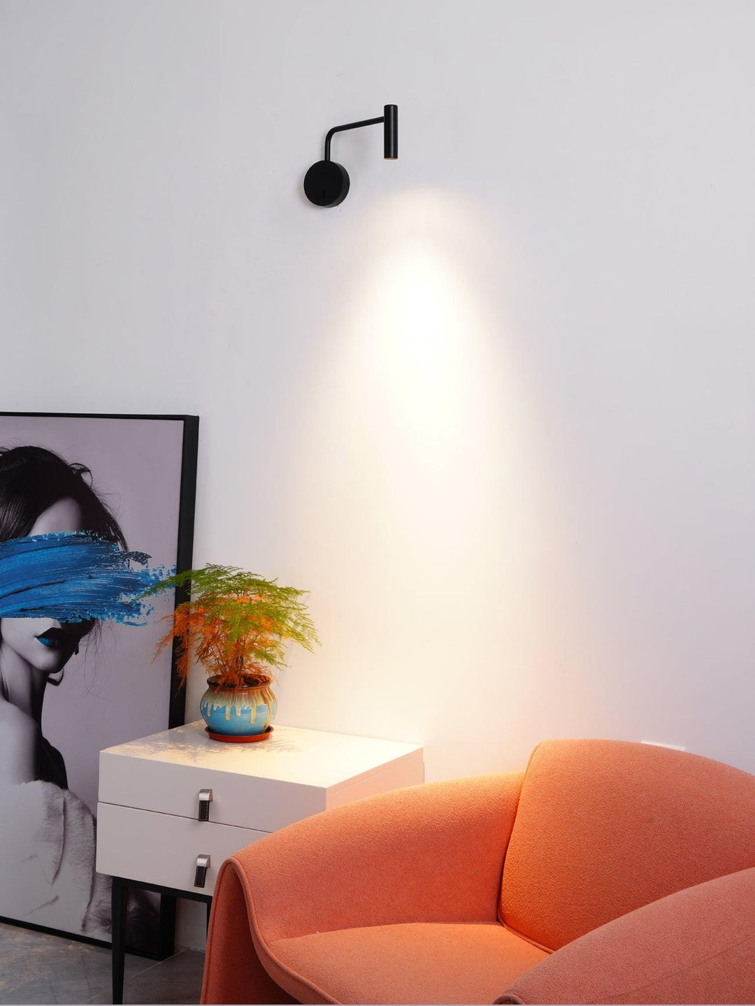 Minimalistisk Disc LED Vägglampa