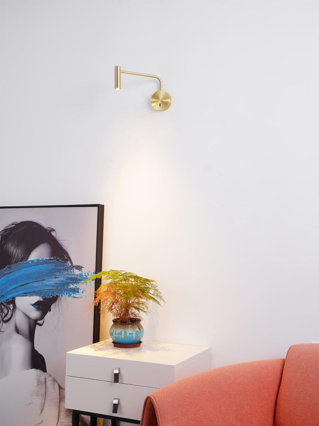 Minimalistisk Disc LED Vägglampa