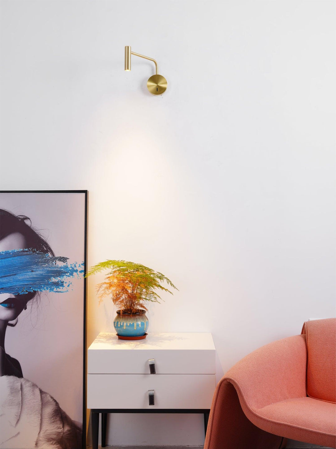 Minimalistisk Disc LED Vägglampa