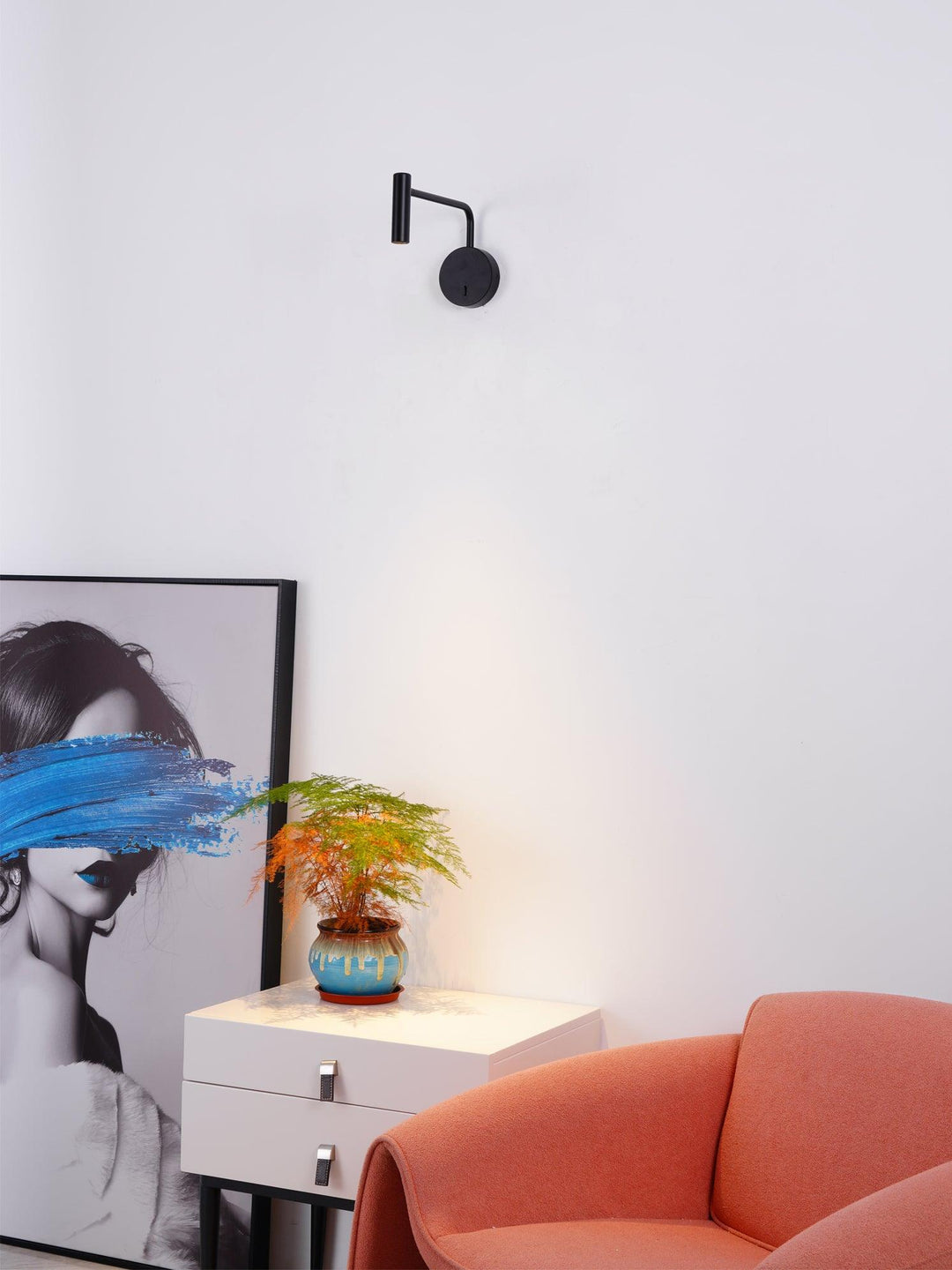 Minimalistisk Disc LED Vägglampa