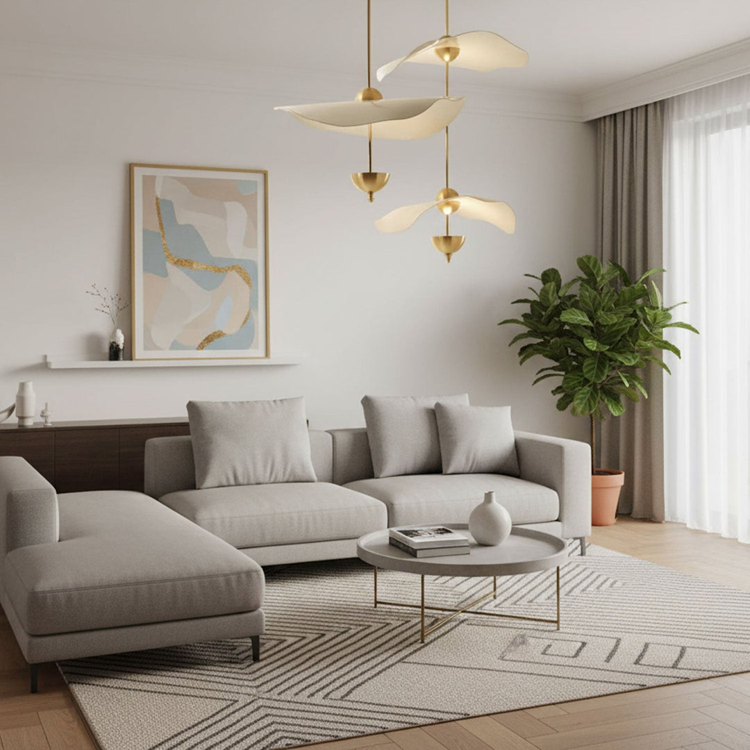 Envolee Double Biscuit Pendant Light