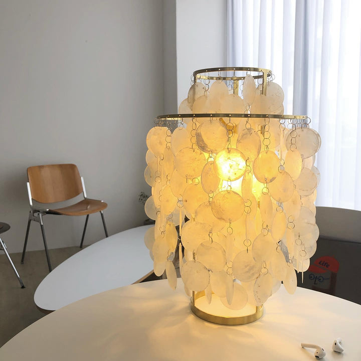 Rund Snäckbordslampa