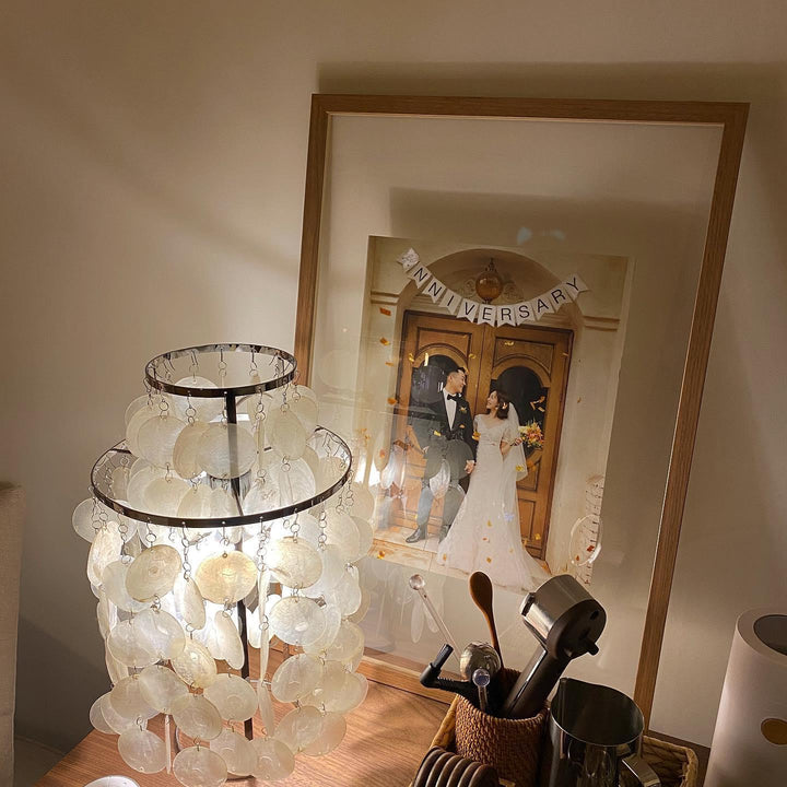 Rund Snäckbordslampa