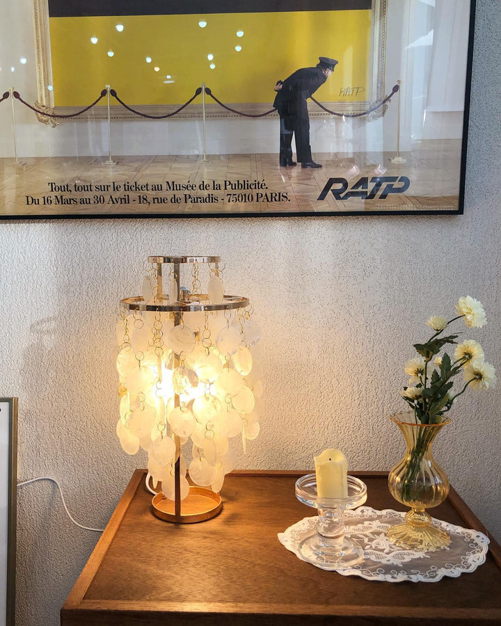 Rund Snäckbordslampa