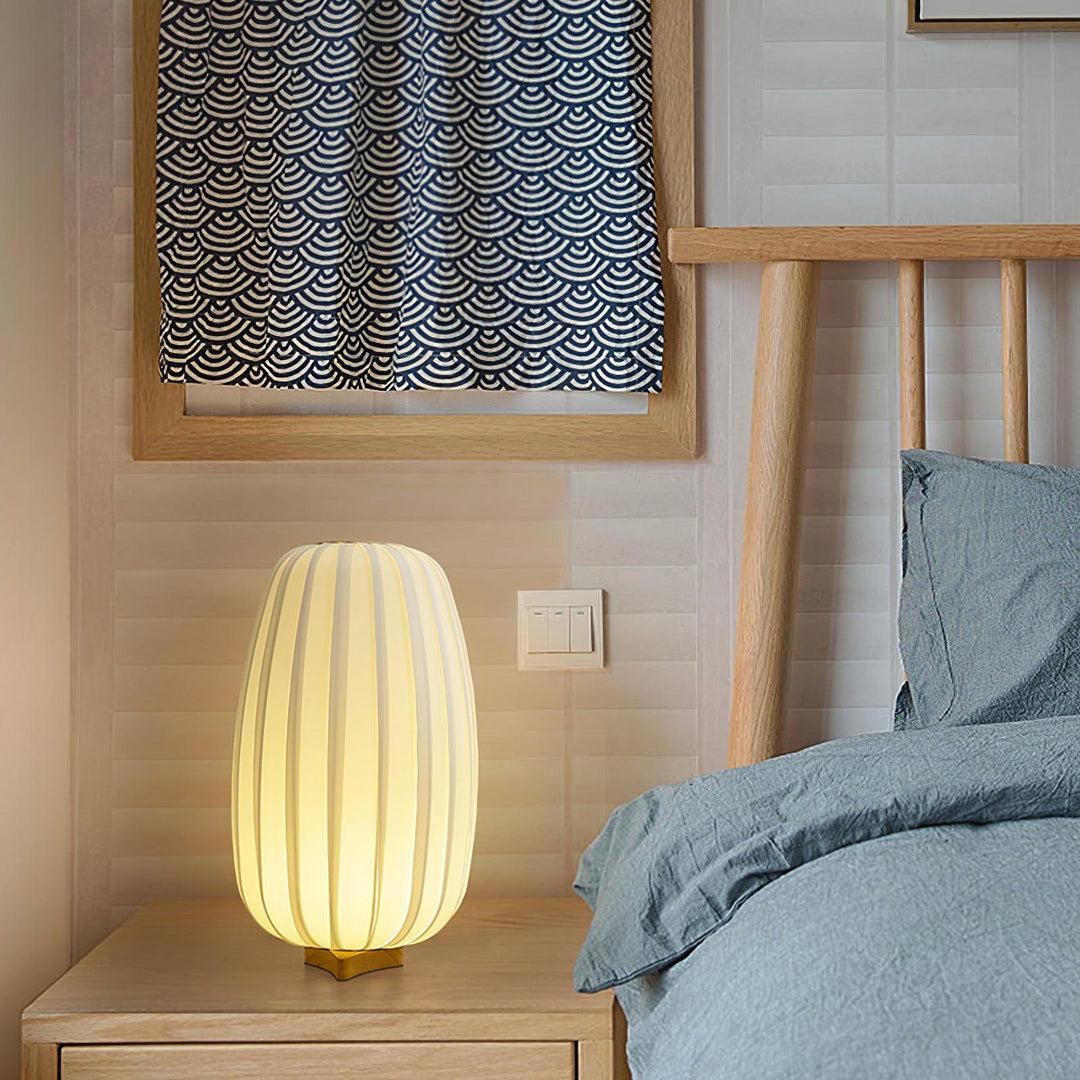 Tyg Minimalistisk Bordslampa