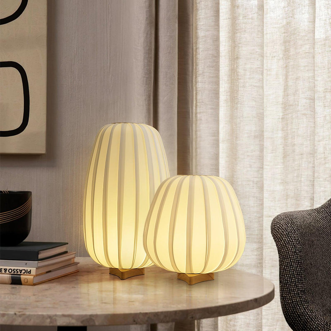 Tyg Minimalistisk Bordslampa