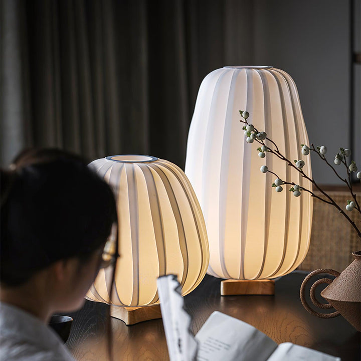 Tyg Minimalistisk Bordslampa
