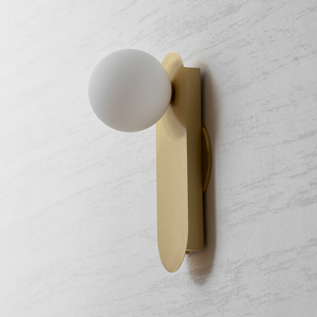 Flat Base Globe Sconce
