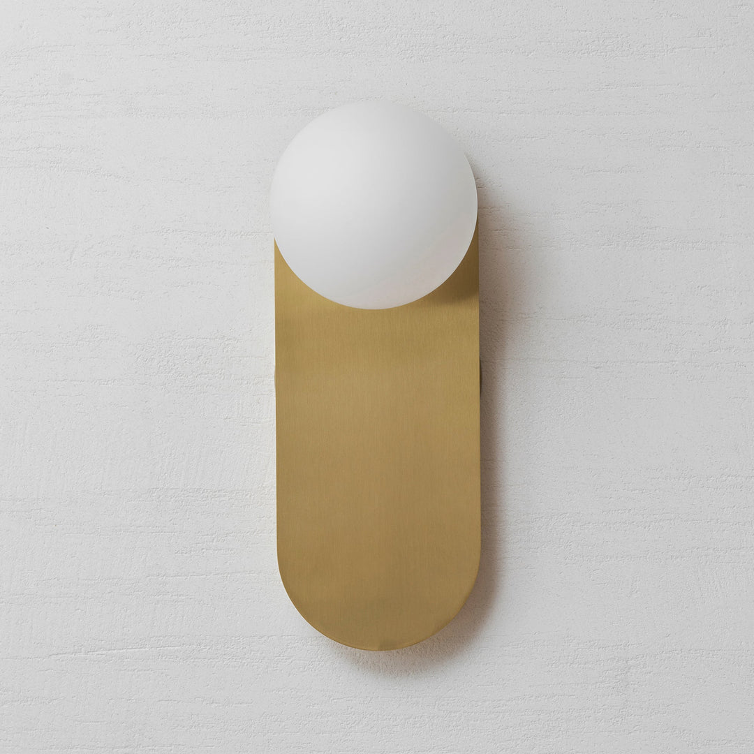 Flat Base Globe Sconce
