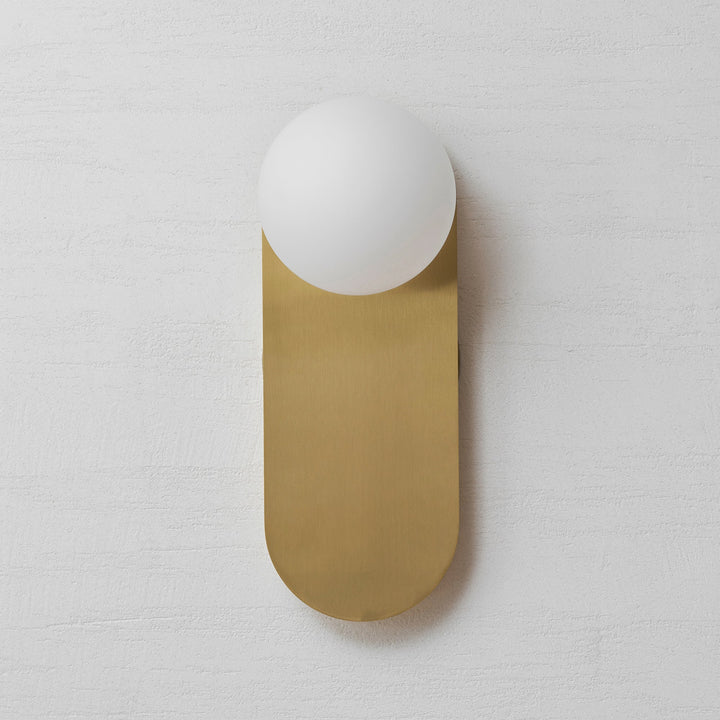 Flat Base Globe Sconce