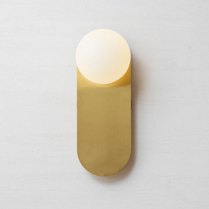 Flat Base Globe Sconce