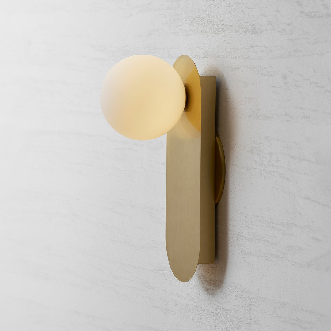 Flat Base Globe Sconce