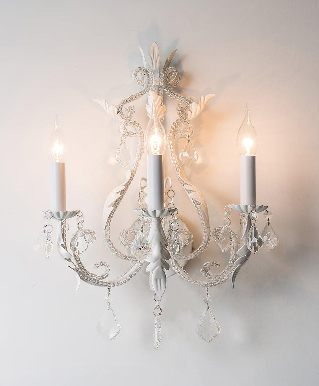 Vägglampa med ljusstake