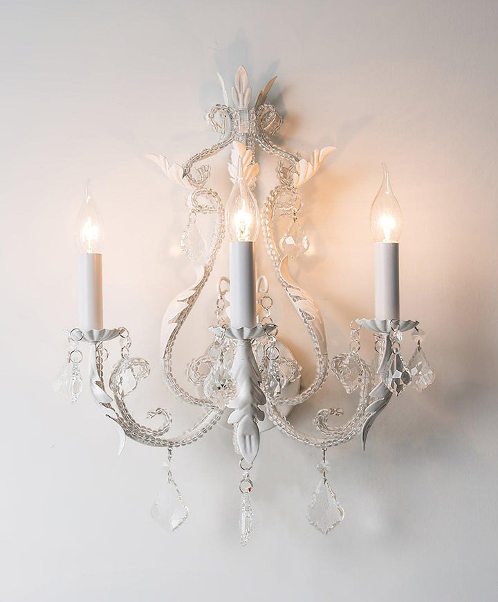Vägglampa med ljusstake