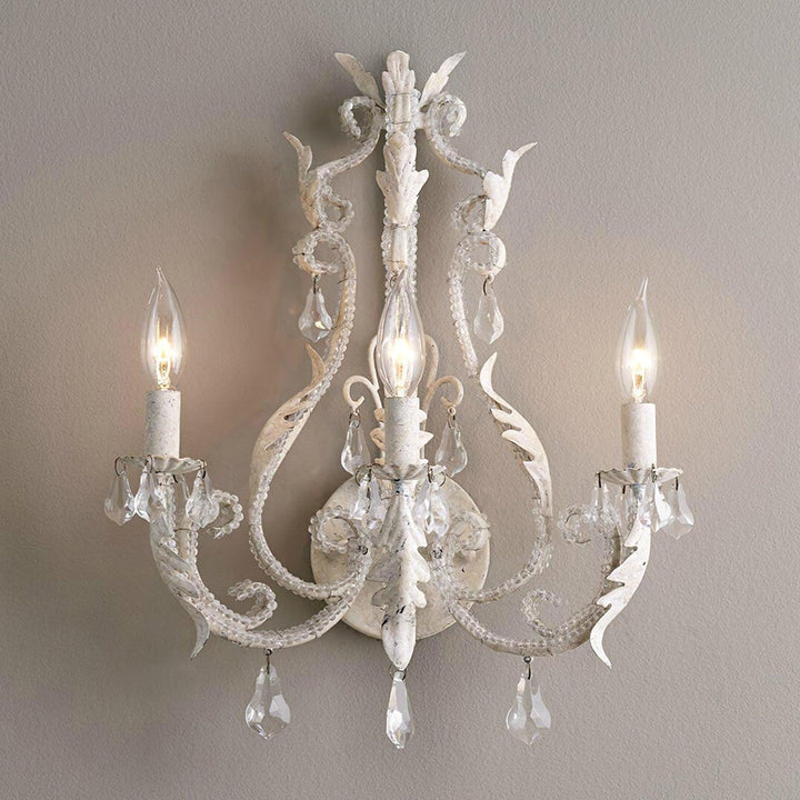 Vägglampa med ljusstake