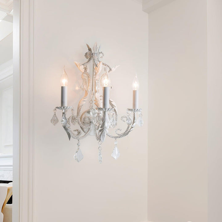 Vägglampa med ljusstake