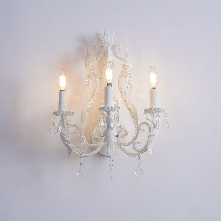 Vägglampa med ljusstake