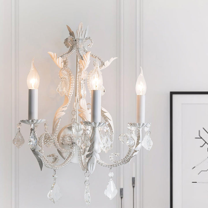 Vägglampa med ljusstake