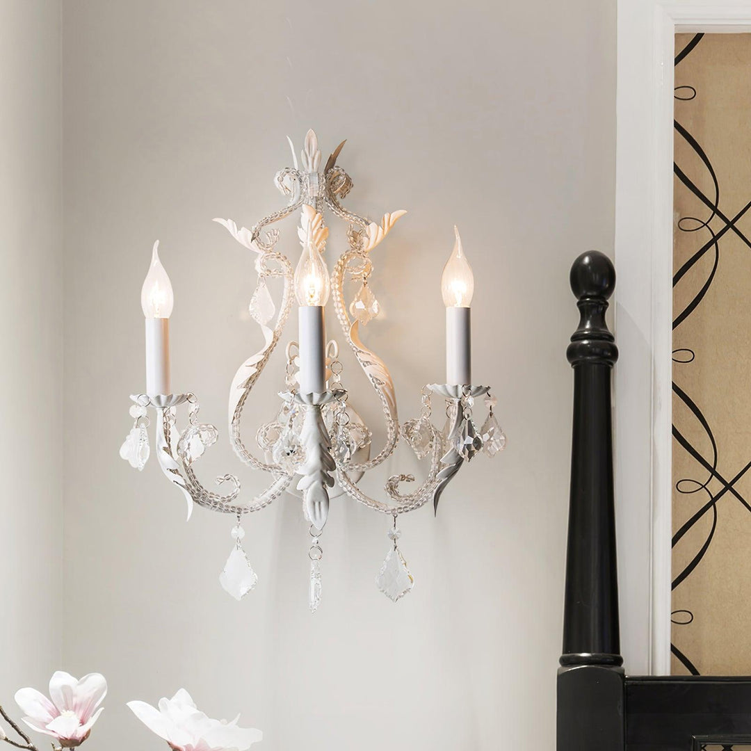 Vägglampa med ljusstake