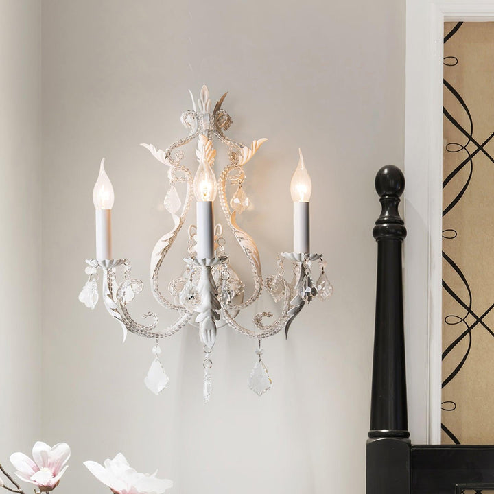 Vägglampa med ljusstake