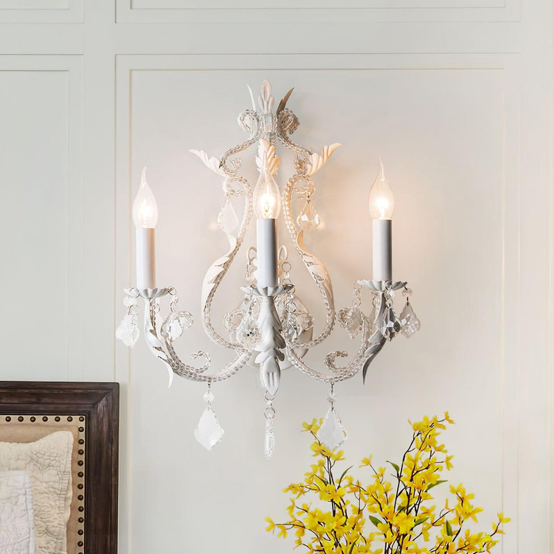 Vägglampa med ljusstake