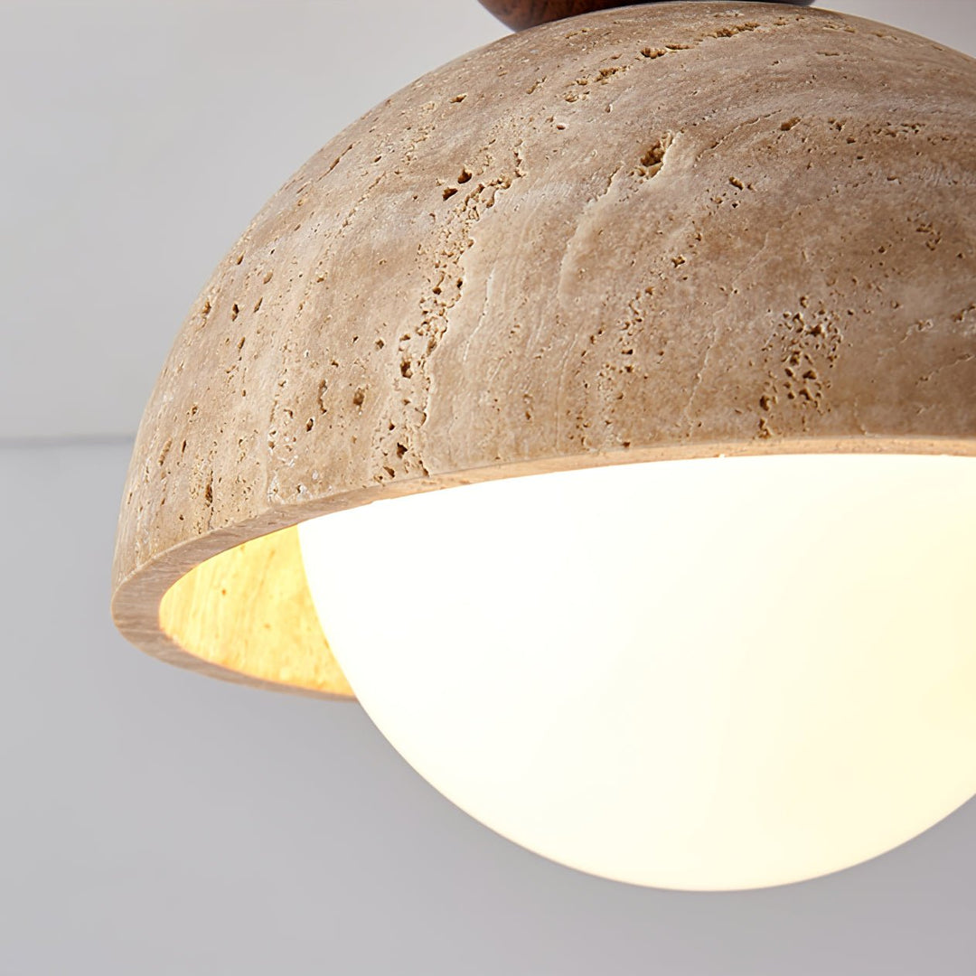 Flore Travertine Bud Taklampa