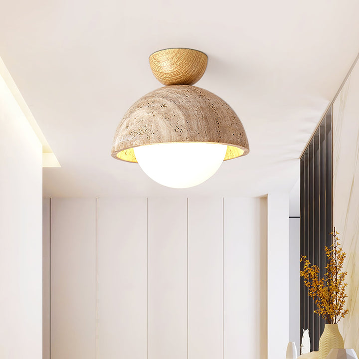 Flore Travertine Bud Taklampa