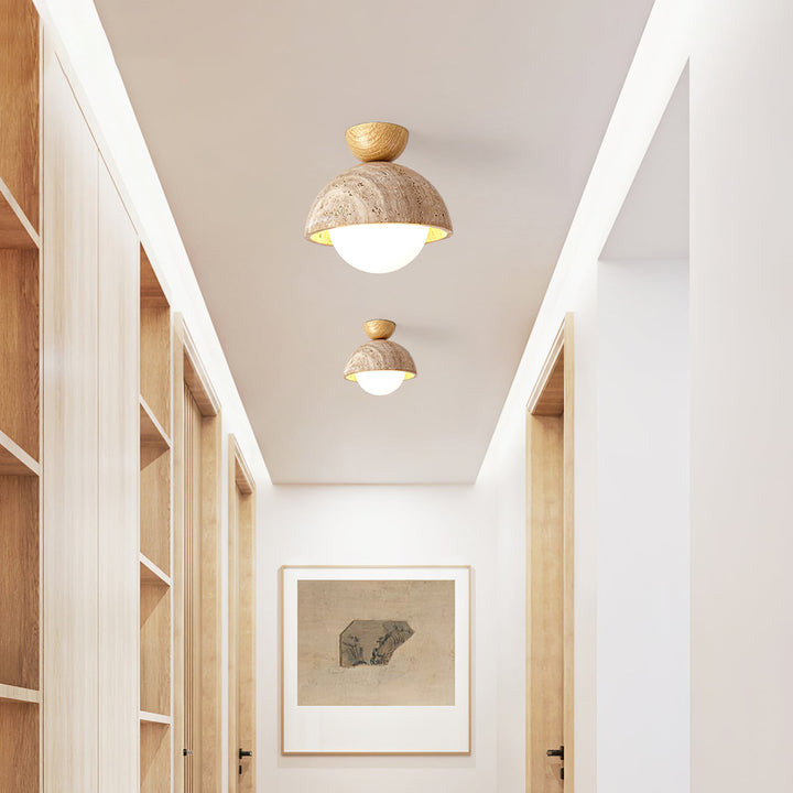 Flore Travertine Bud Taklampa