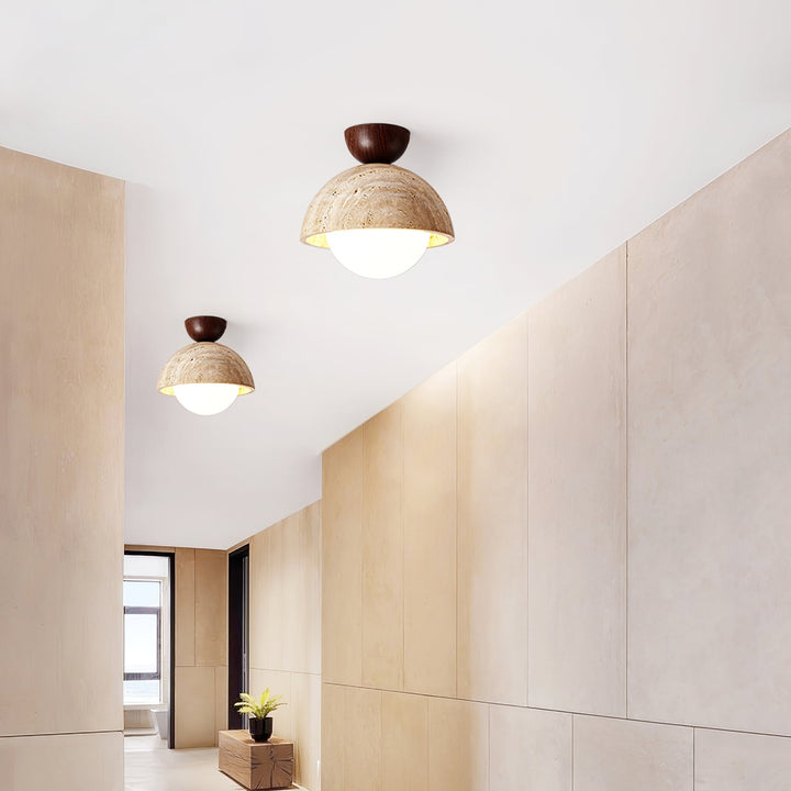 Flore Travertine Bud Taklampa