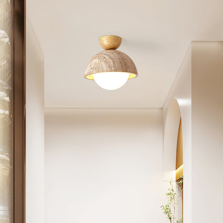 Flore Travertine Bud Taklampa