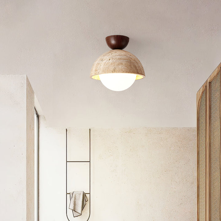 Flore Travertine Bud Taklampa