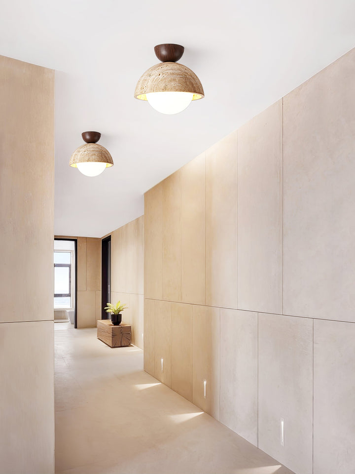 Flore Travertine Bud Taklampa